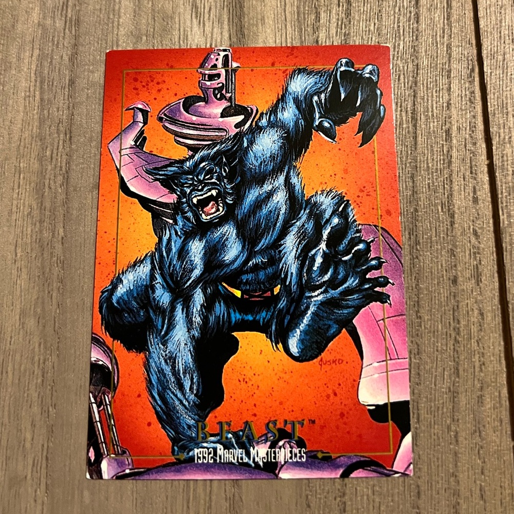 992 Skybox Marvel Masterpieces Beast #7 Trading Card